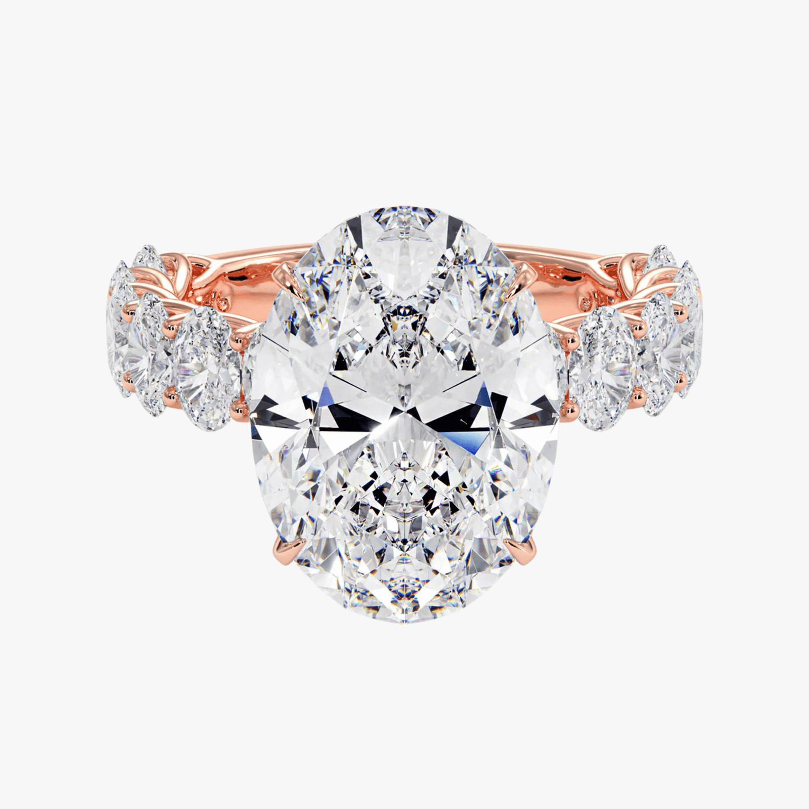 The Medici Laura Oval Hidden Halo Ring - Image 2