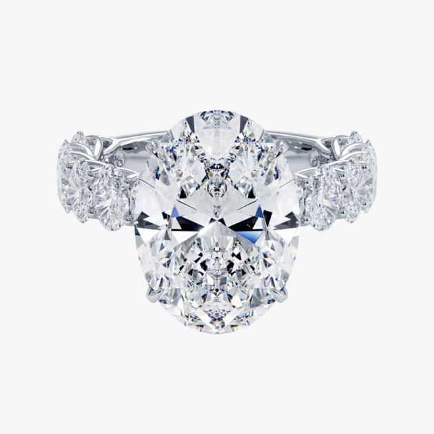 The Medici Laura Oval Hidden Halo Ring