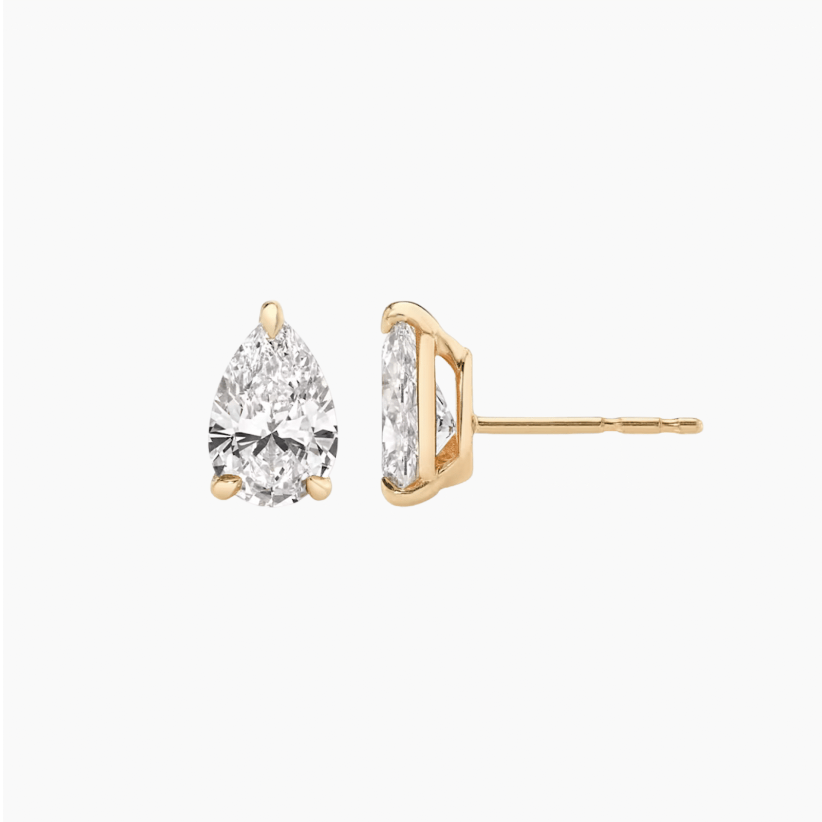 The Medici Pear Cut Stud Earrings (0.50 ct)