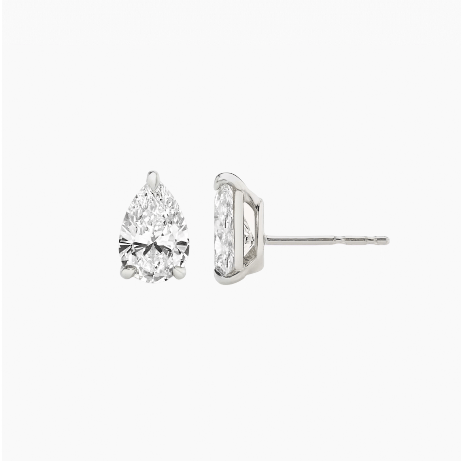 The Medici Pear Cut Stud Earrings (0.50 ct) - Image 2