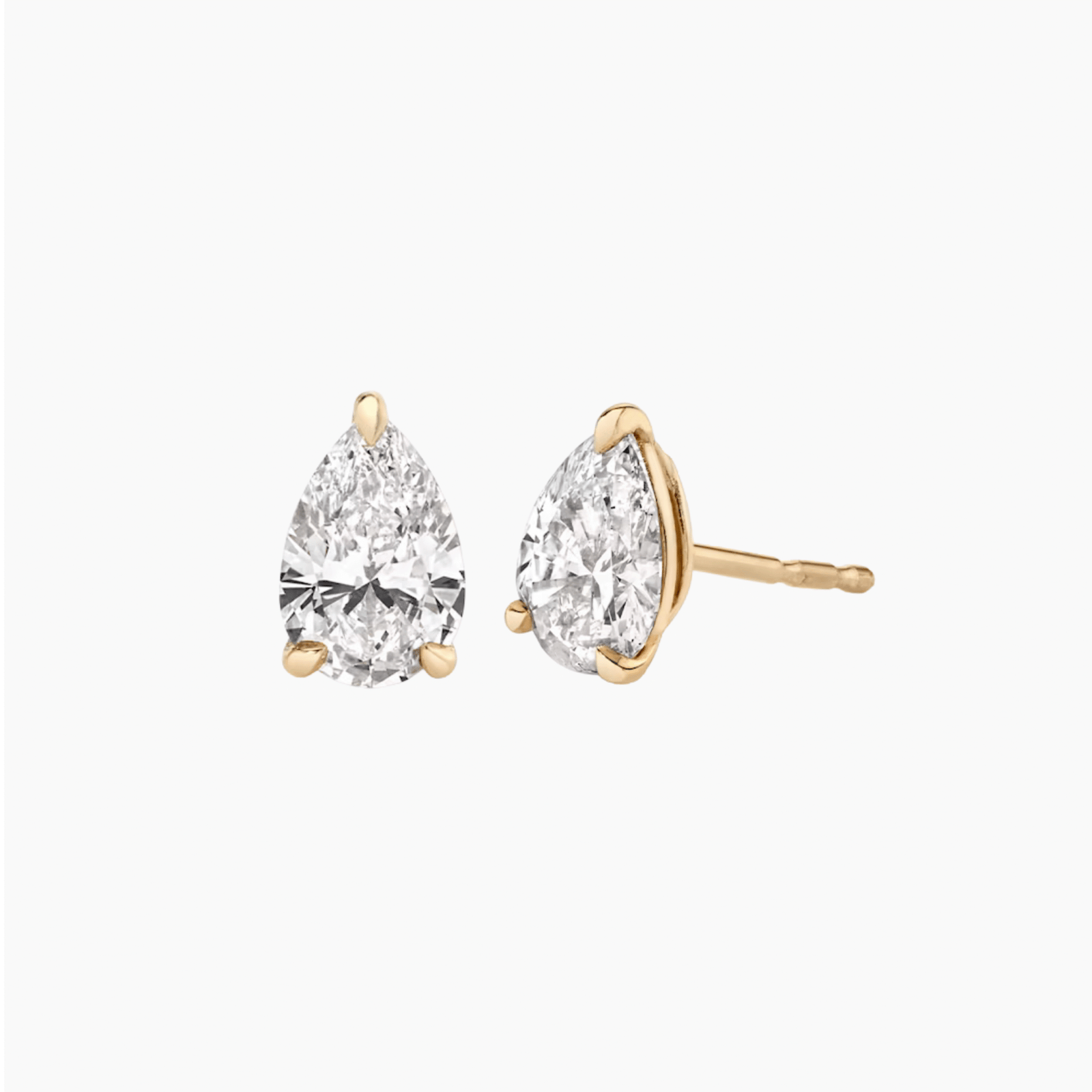The Medici Pear Cut Stud Earrings (0.50 ct) - Image 4