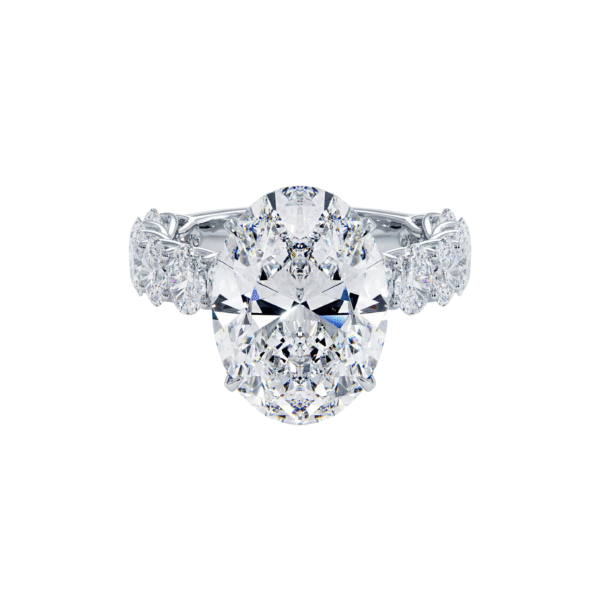 Medici Laura Oval Hidden Halo Ring