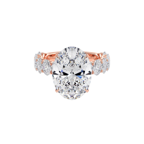 Medici Laura Oval Hidden Halo Ring - Image 2