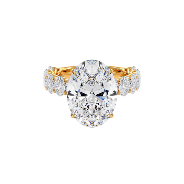 Medici Laura Oval Hidden Halo Ring - Image 3