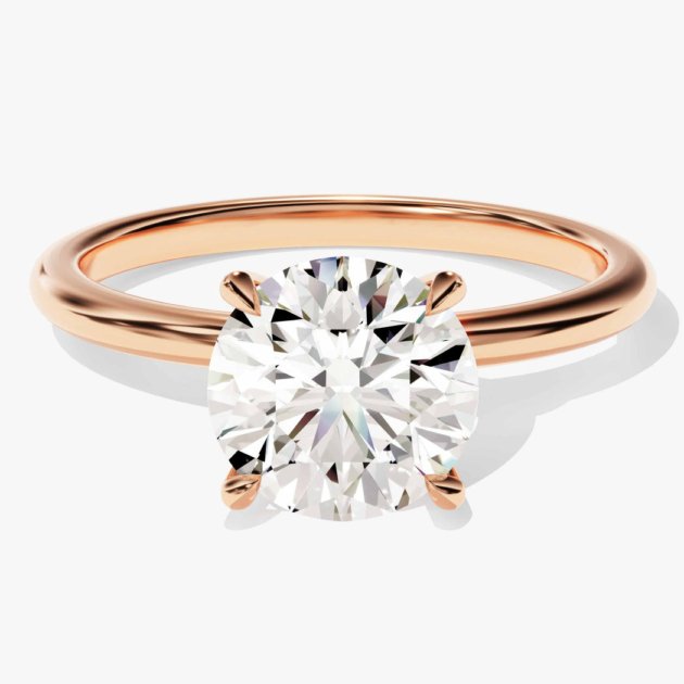 The Medici Classic Round 4-Prong Solitaire - 2.0 carat Rose Gold