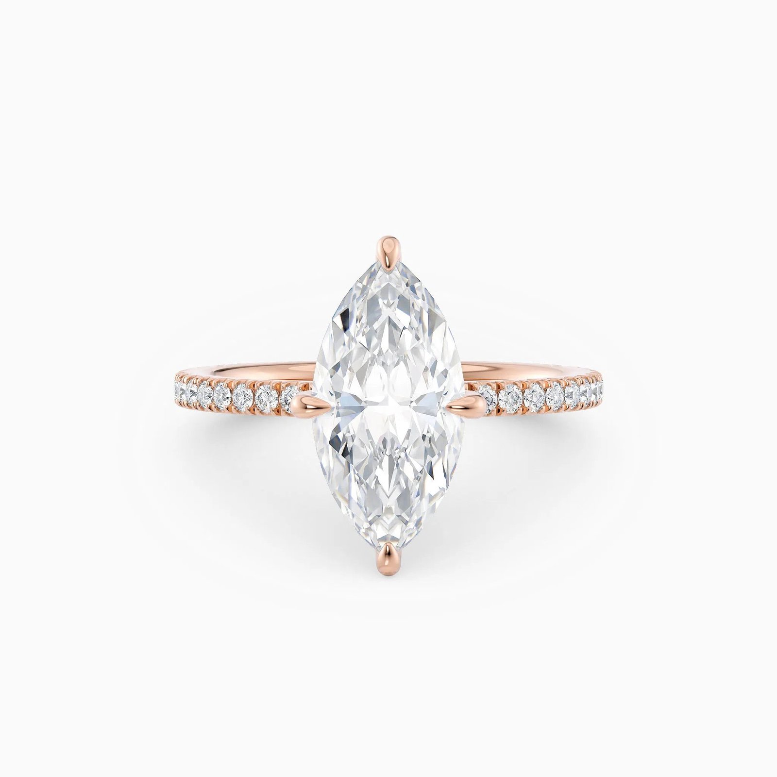 The Medici Selena 2.0 Marquise Hidden Halo Pavé Ring - Image 8