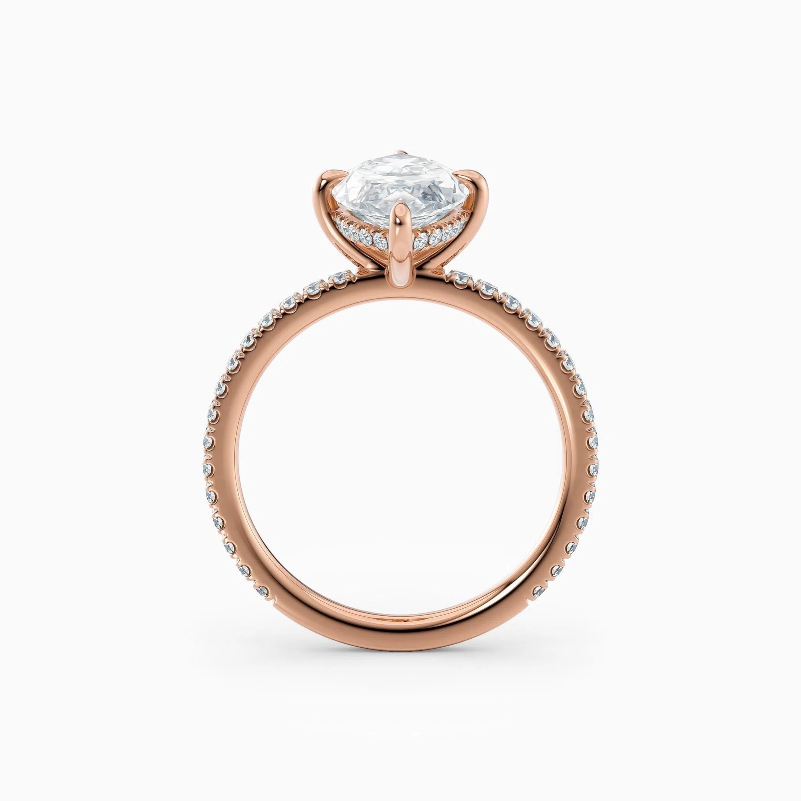 The Medici Selena 2.0 Marquise Hidden Halo Pavé Ring - Image 10