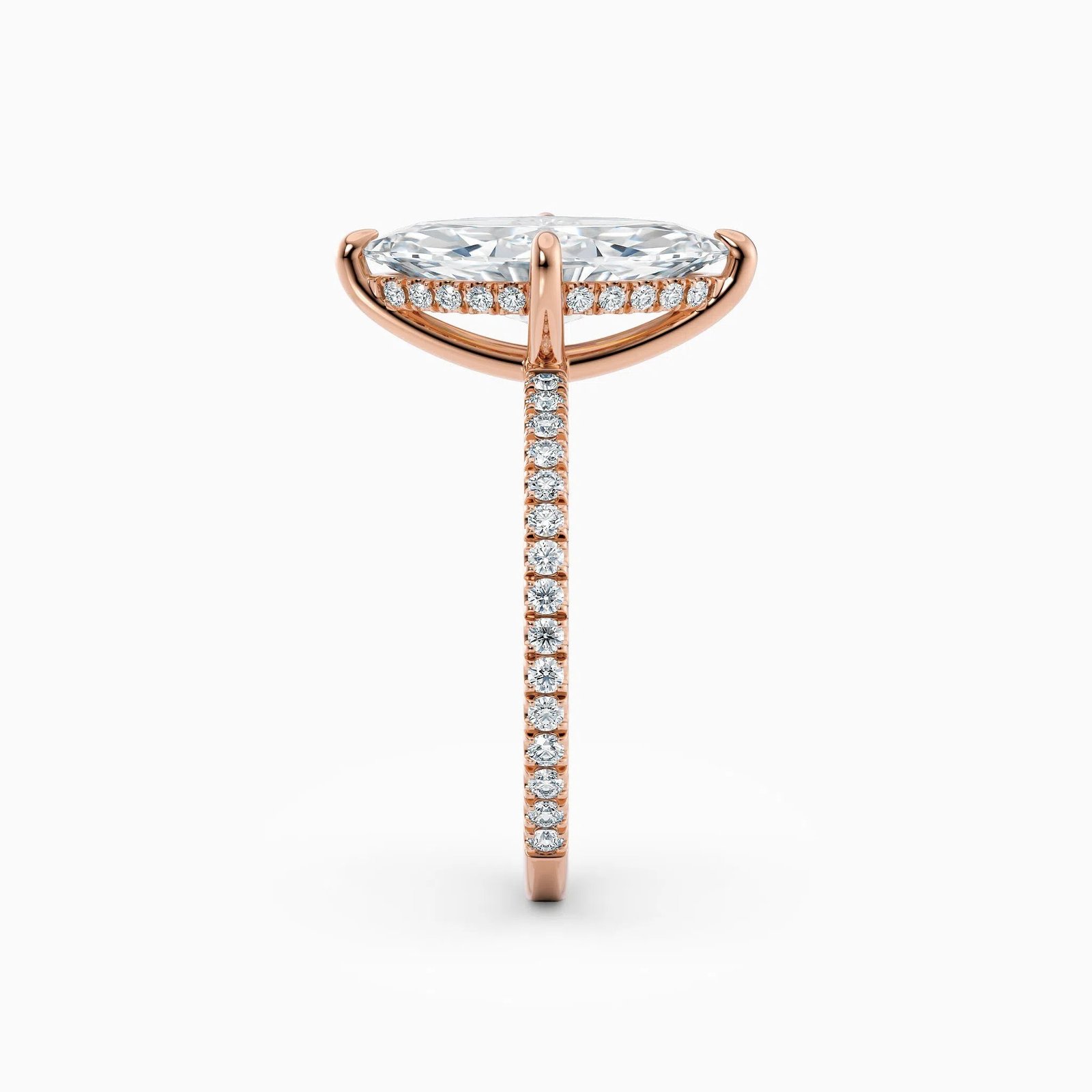 The Medici Selena 2.0 Marquise Hidden Halo Pavé Ring - Image 9