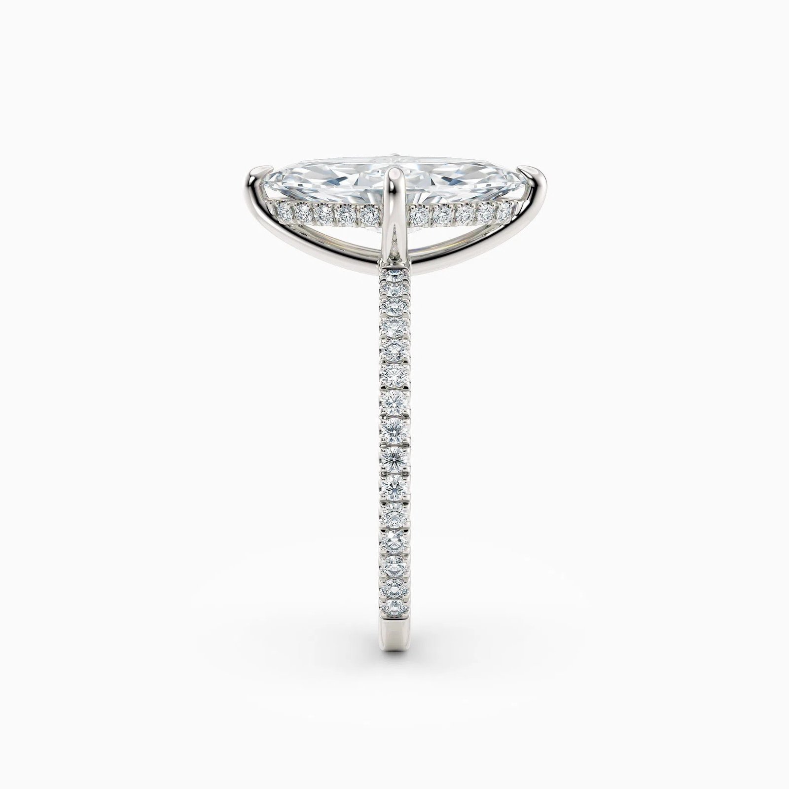 The Medici Selena 2.0 Marquise Hidden Halo Pavé Ring - Image 4
