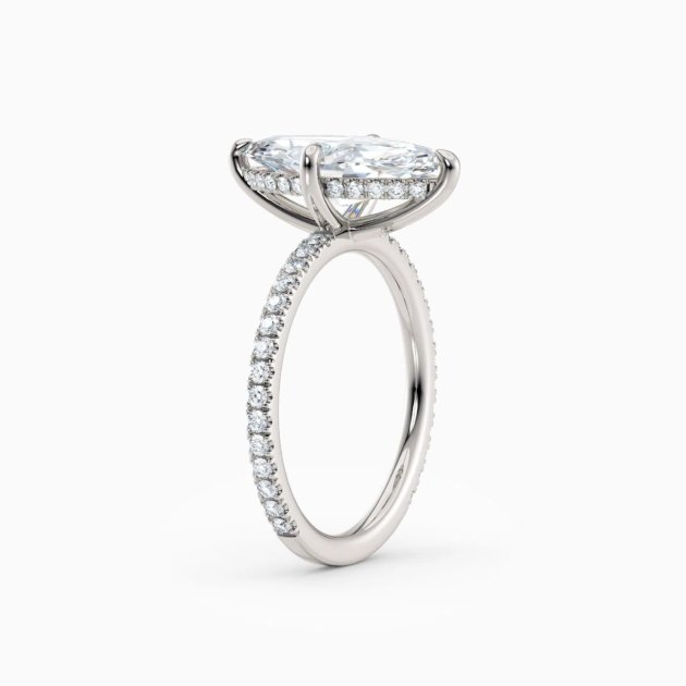The Medici Selena 2.0 Marquise Hidden Halo Pavé Ring