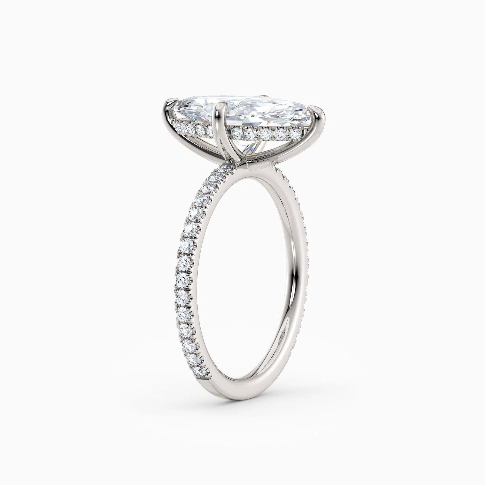 The Medici Selena 2.0 Marquise Hidden Halo Pavé Ring