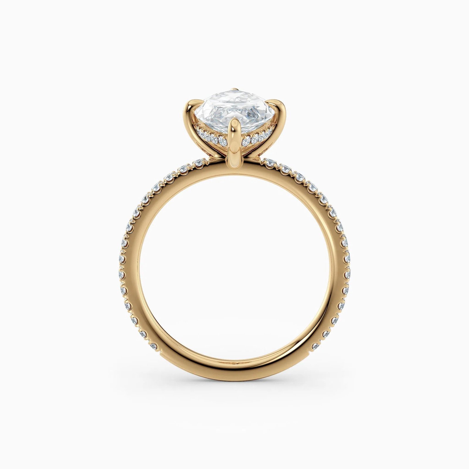 The Medici Selena 2.0 Marquise Hidden Halo Pavé Ring - Image 7