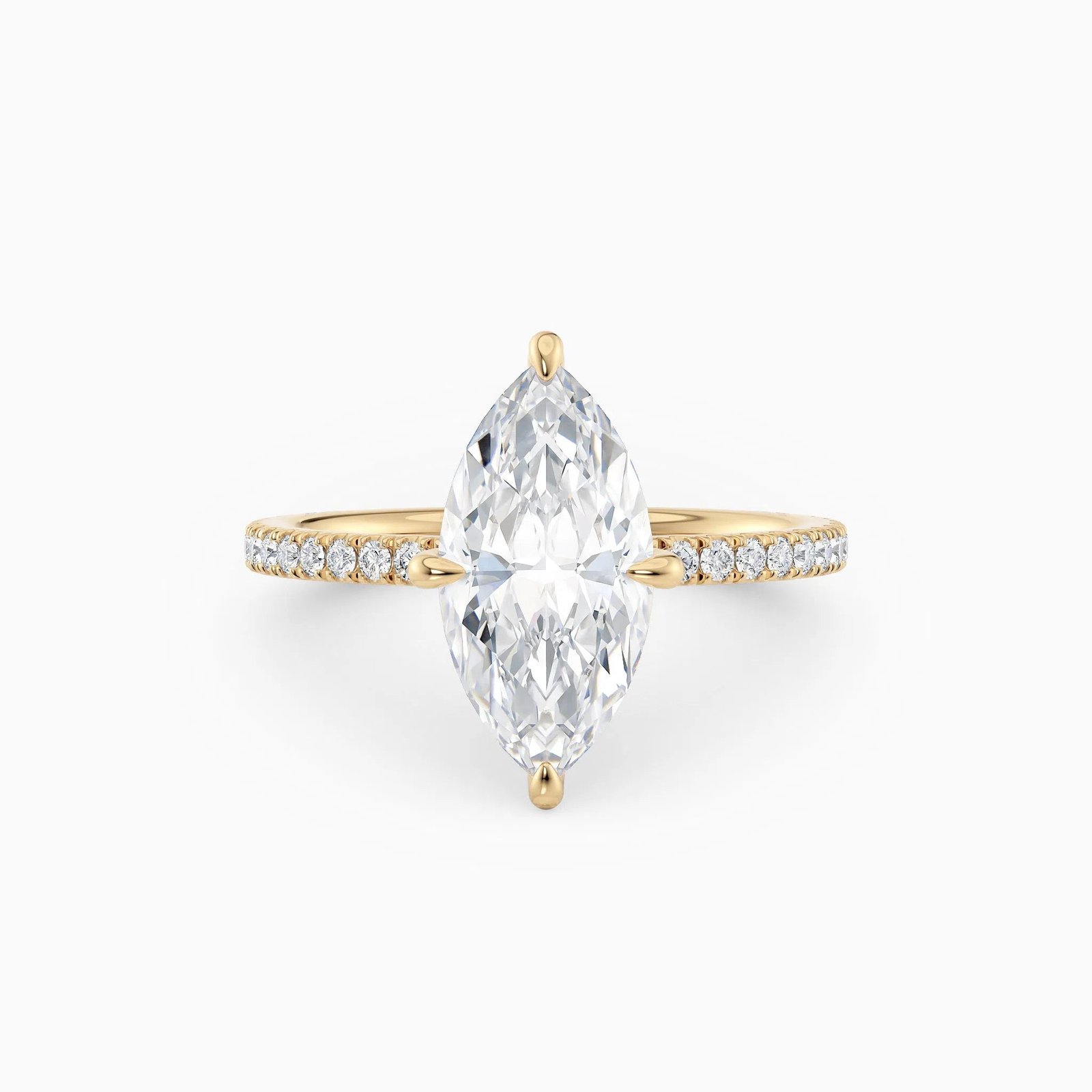 The Medici Selena 2.0 Marquise Hidden Halo Pavé Ring - Image 5